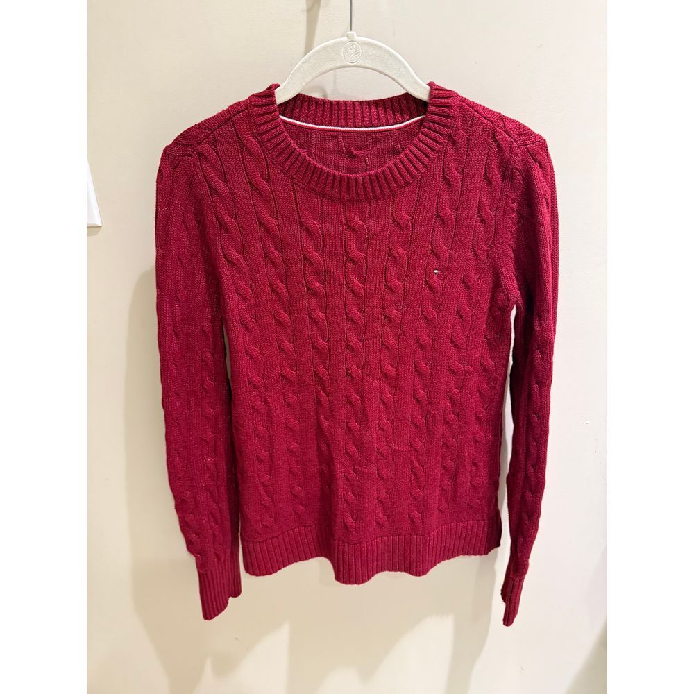 Tommy Hilfiger Cable Knit Sweater Classic Fit Red Size Unknown‎
